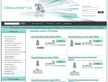 Tablet Screenshot of glaszentrum-west.de